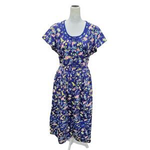 Vintage‎ Lanz of Salzburg Women’s Floral Midi Dress Small Cotton Cottagecore
